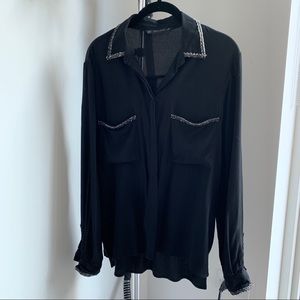 Black Zara blouse